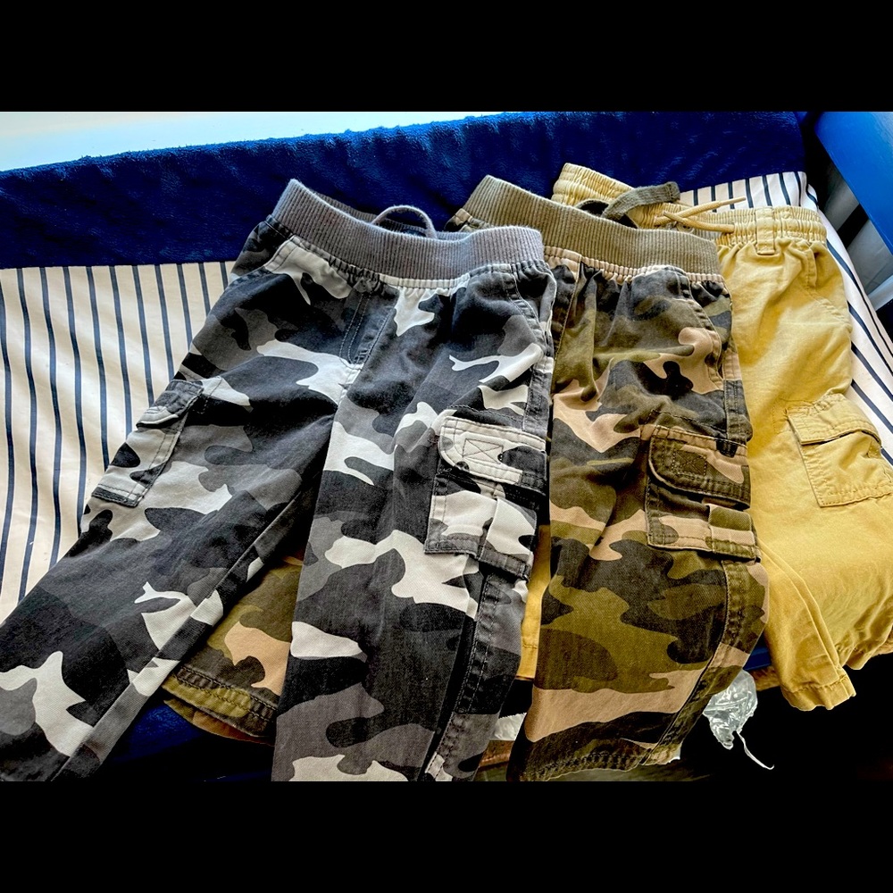 3 pairs of childrens place cargo pants size 18 mo